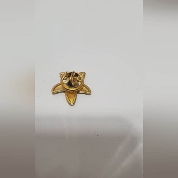 Starfish Light Gold Coat Pin Brooch 🌴 - Picture 4 of 4